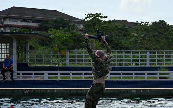 Joint Task Force-Bravo participates in JOTC-P Jungle 5K and Combat Water Survival Assessment