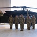 3-501st AHB-M, 1st AD CAB, furls Bravo Company's colors