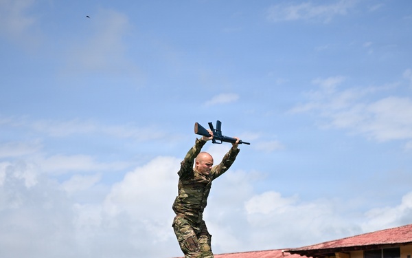 Joint Task Force-Bravo participates in JOTC-P Jungle 5K and Combat Water Survival Assessment
