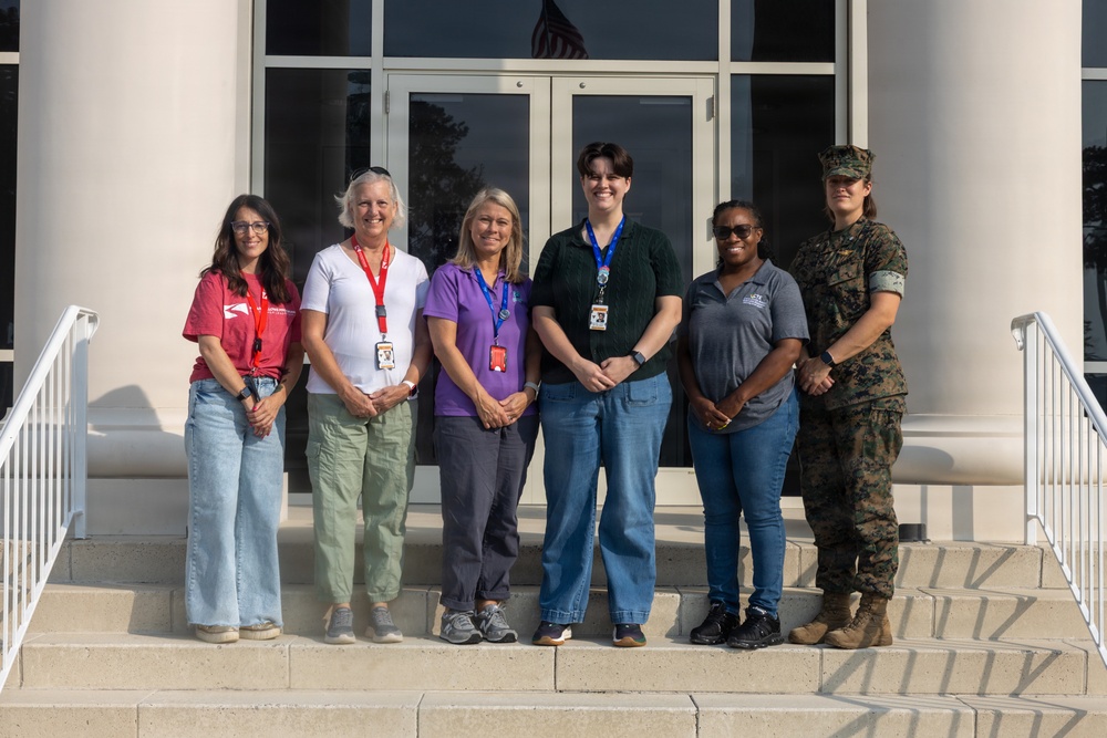 Educators with the Kenan Fellows Program tour MCAS Cherry Point