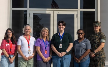 Educators with the Kenan Fellows Program tour MCAS Cherry Point