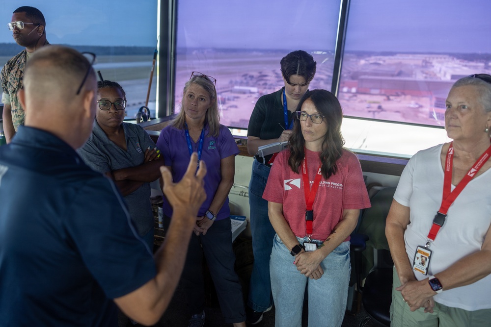 Educators with the Kenan Fellows Program tour MCAS Cherry Point