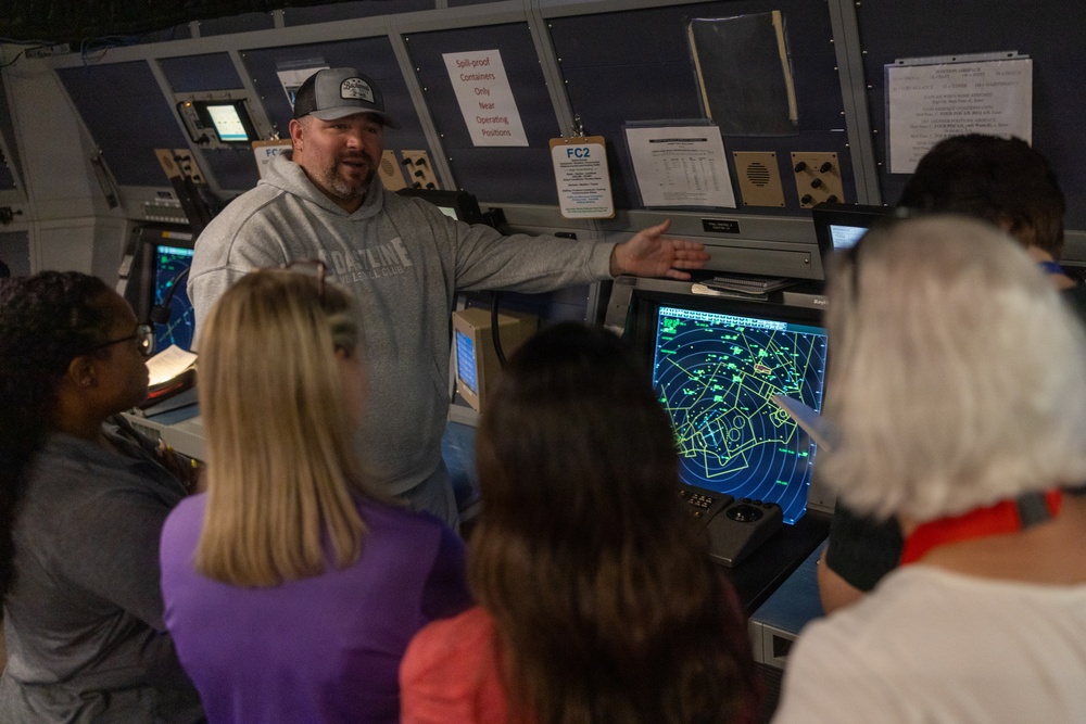 Educators with the Kenan Fellows Program tour MCAS Cherry Point
