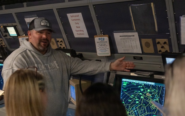 Educators with the Kenan Fellows Program tour MCAS Cherry Point