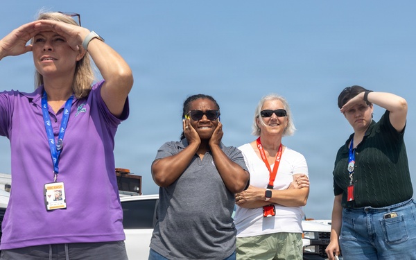 Educators with the Kenan Fellows Program tour MCAS Cherry Point