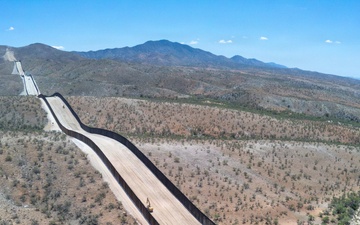 All-Weather Roads and Panel Installation of New Smart Border Wall System east of Nogales, Ariz.