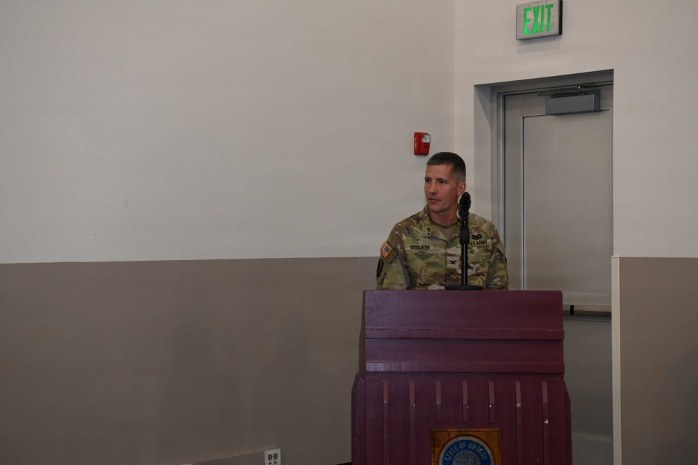Oregon Training Command Change of Responsibility Ceremony