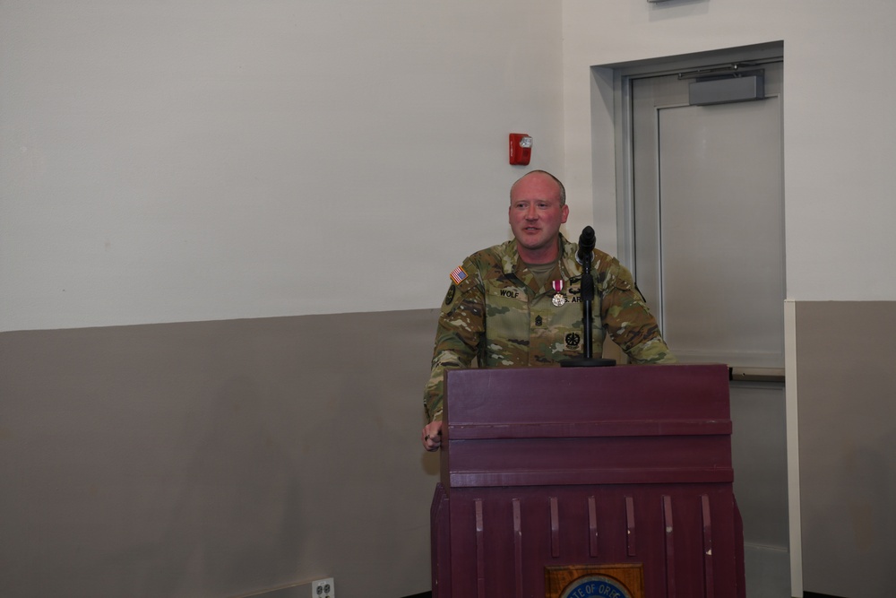 Oregon Training Command Change of Responsibility Ceremony