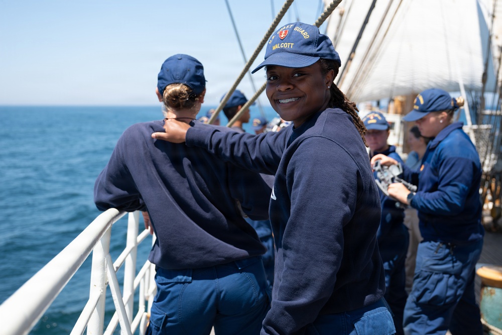 CGA cadets train in celestial navigation aboard USCGC Eagle
