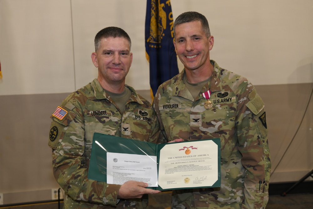 Oregon Training Command Change of Command Ceremony