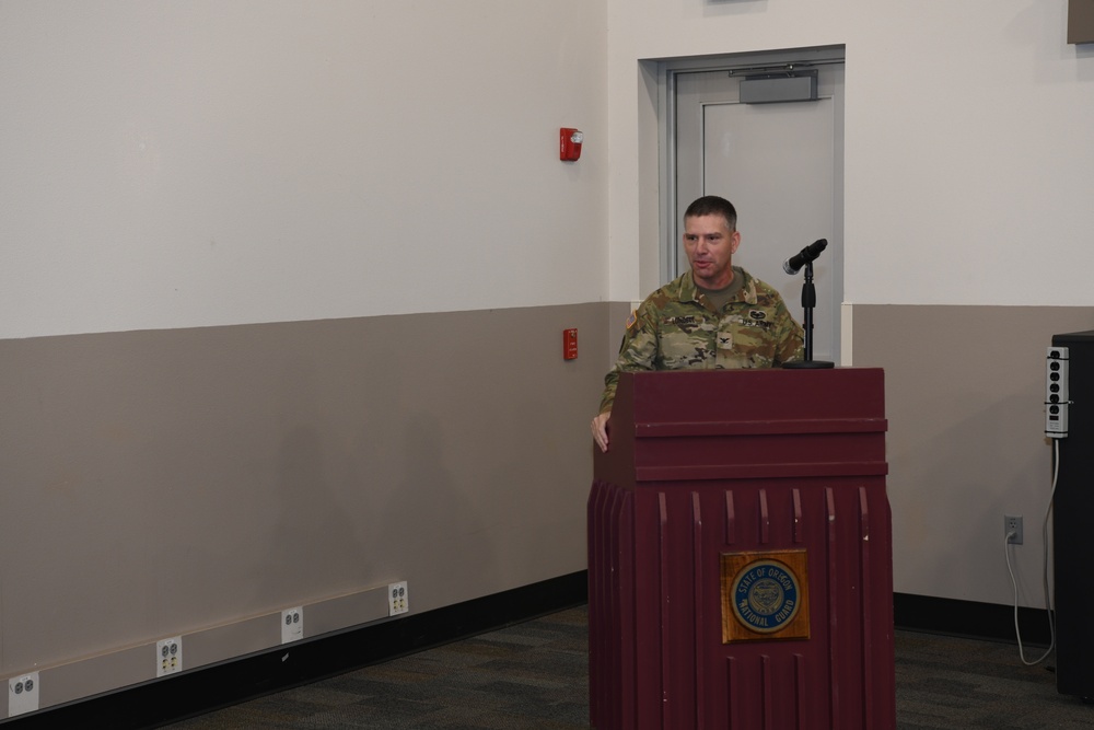 Oregon Training Command Change of Command Ceremony