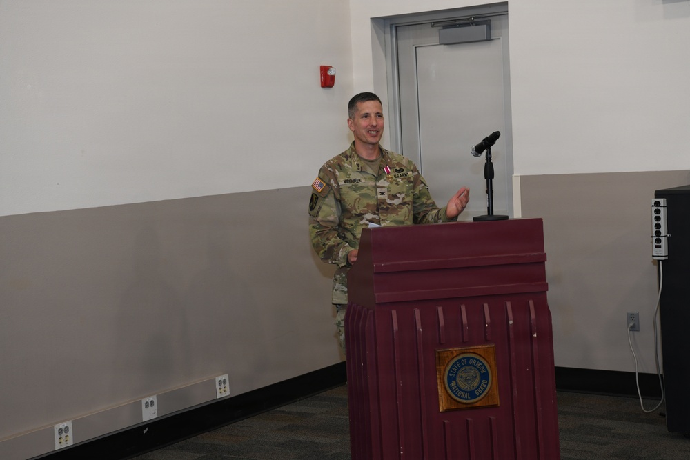 Oregon Training Command Change of Command Ceremony