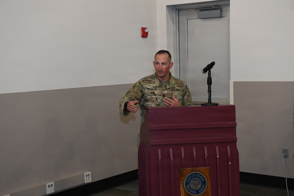 Oregon Training Command Change of Command Ceremony