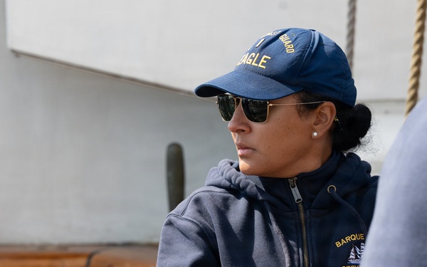 CGA Cadets train in celestial navigation aboard USCGC Eagle