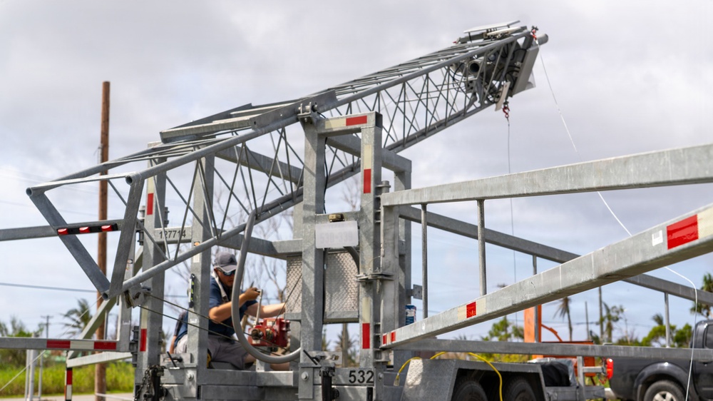 Temporary Tower Restores Internet Access in Rota After Super Typhoon Bavi
