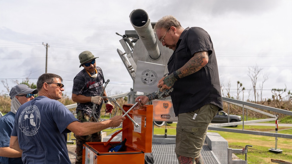 Temporary Tower Restores Internet Access in Rota After Super Typhoon Bavi