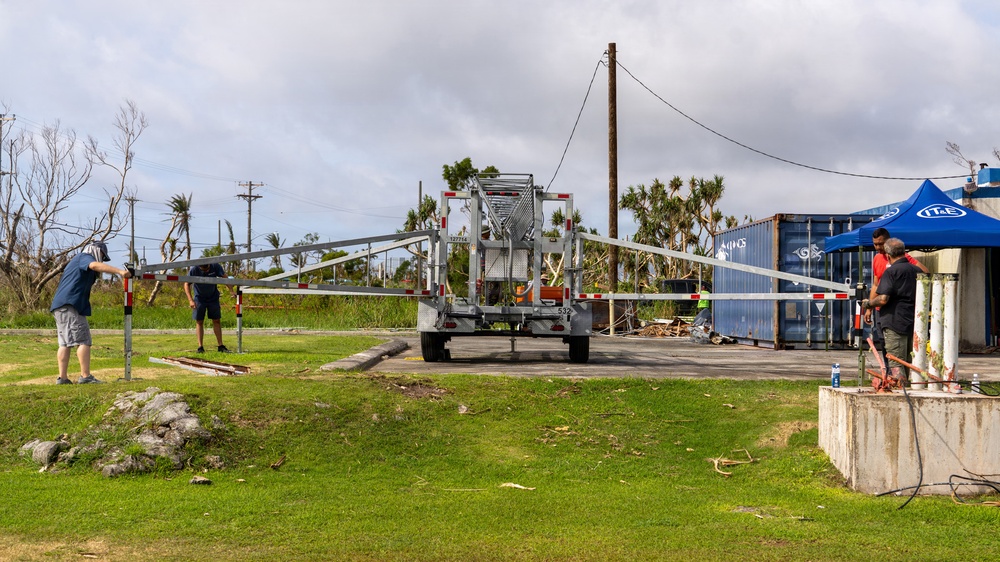Temporary Tower Restores Internet Access in Rota After Super Typhoon Bavi
