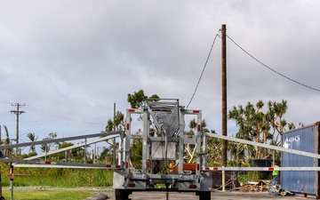 Temporary Tower Restores Internet Access in Rota After Super Typhoon Bavi
