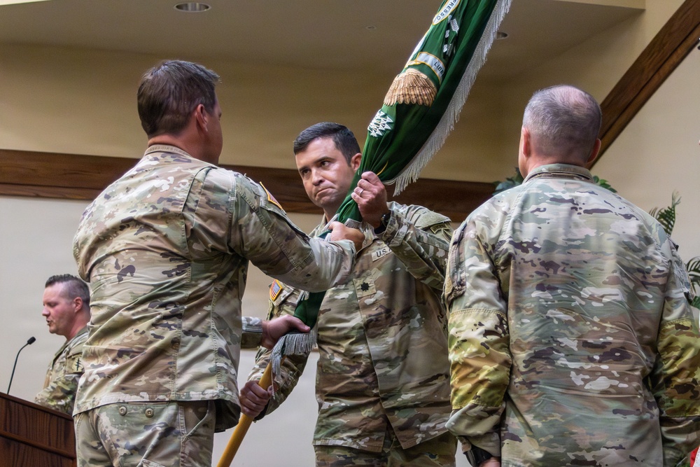 Army tradition honored at Group Support Battalion change of command ceremony
