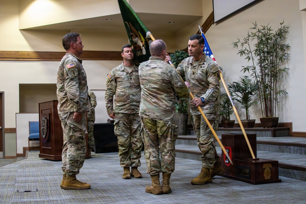Army tradition honored at Group Support Battalion change of command ceremony