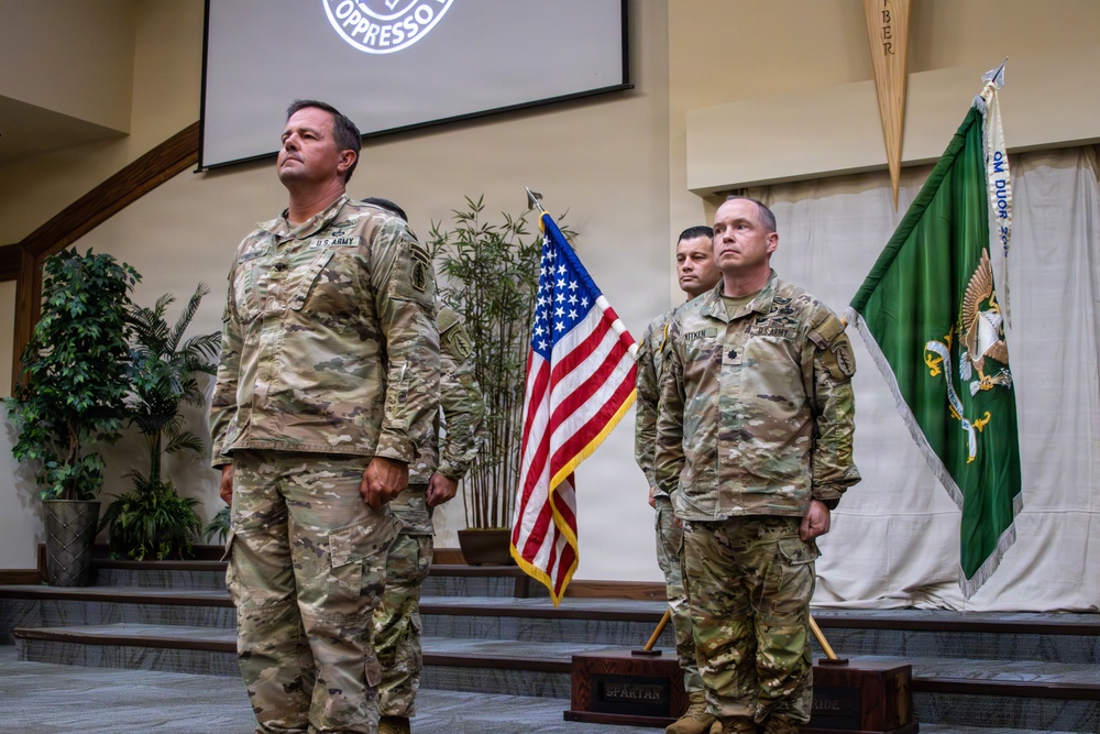 Army tradition honored at Group Support Battalion change of command ceremony