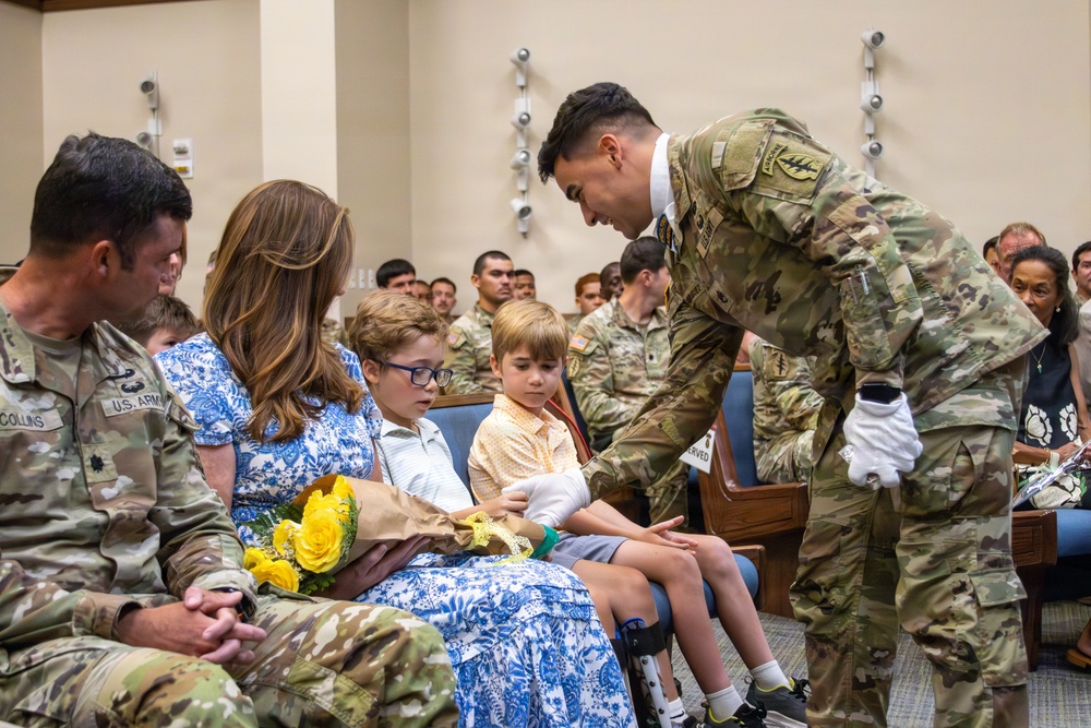 Army tradition honored at Group Support Battalion change of command ceremony