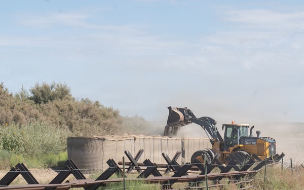 HESCO Barrier installation continues at National Defense Area 2