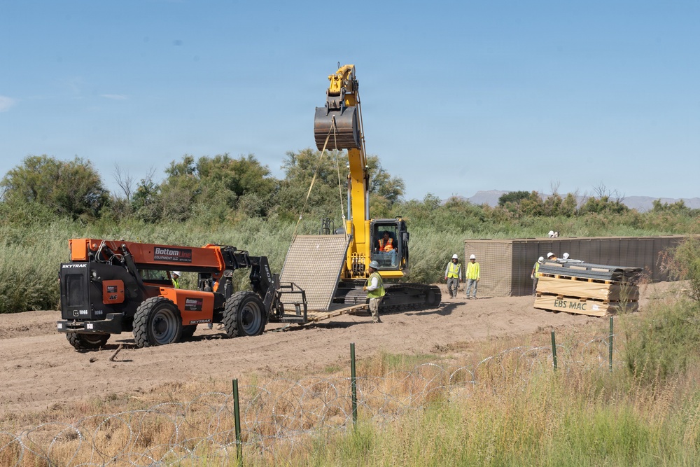 HESCO Barrier installation continues at National Defense Area 2
