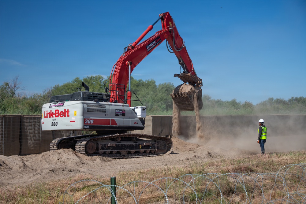 HESCO Barrier installation continues at National Defense Area 2