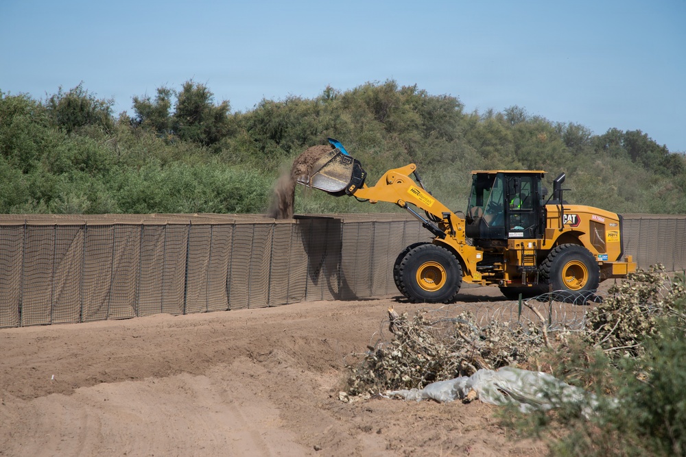 HESCO Barrier installation continues at National Defense Area 2