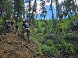 Wisconsin Soldiers conduct explosive demolition training in Bitterroot National Forest