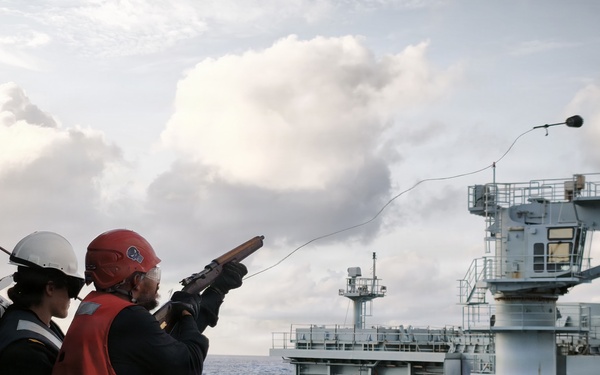 Spanish Navy Ship conducts a replenishment at sea with Royal Canadian Navy during RIMPAC 2026