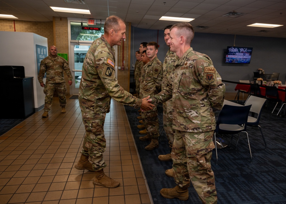 SEA Raines visits CONR-1AF (AFNORTH and AFSPACE)