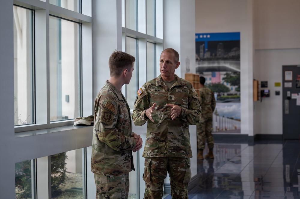 SEA Raines visits CONR-1AF (AFNORTH and AFSPACE)