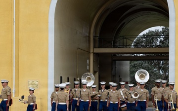Morning Colors and Bravo Company Graduation