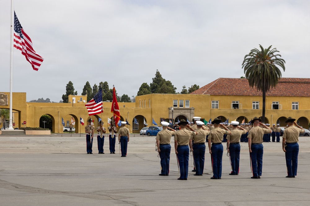 Morning Colors and Bravo Company Graduation