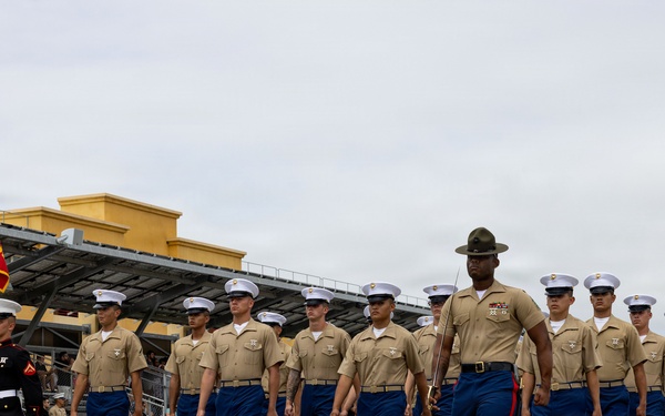 Morning Colors and Bravo Company Graduation