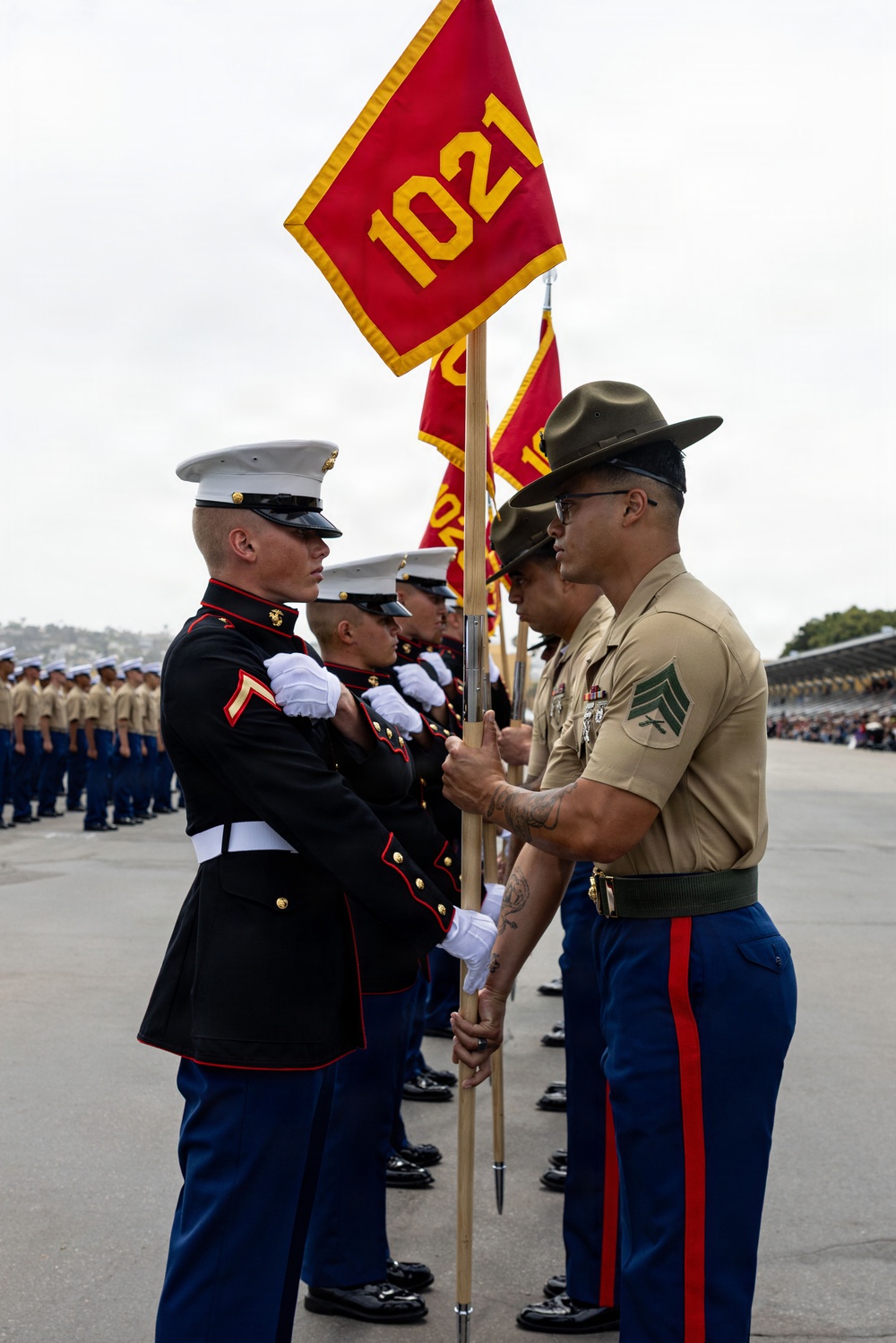 Morning Colors and Bravo Company Graduation