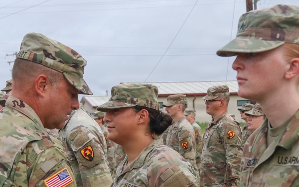 Color Shoulder Sleeve Insignia Patching Ceremony for Iowa Army National Guard Unit