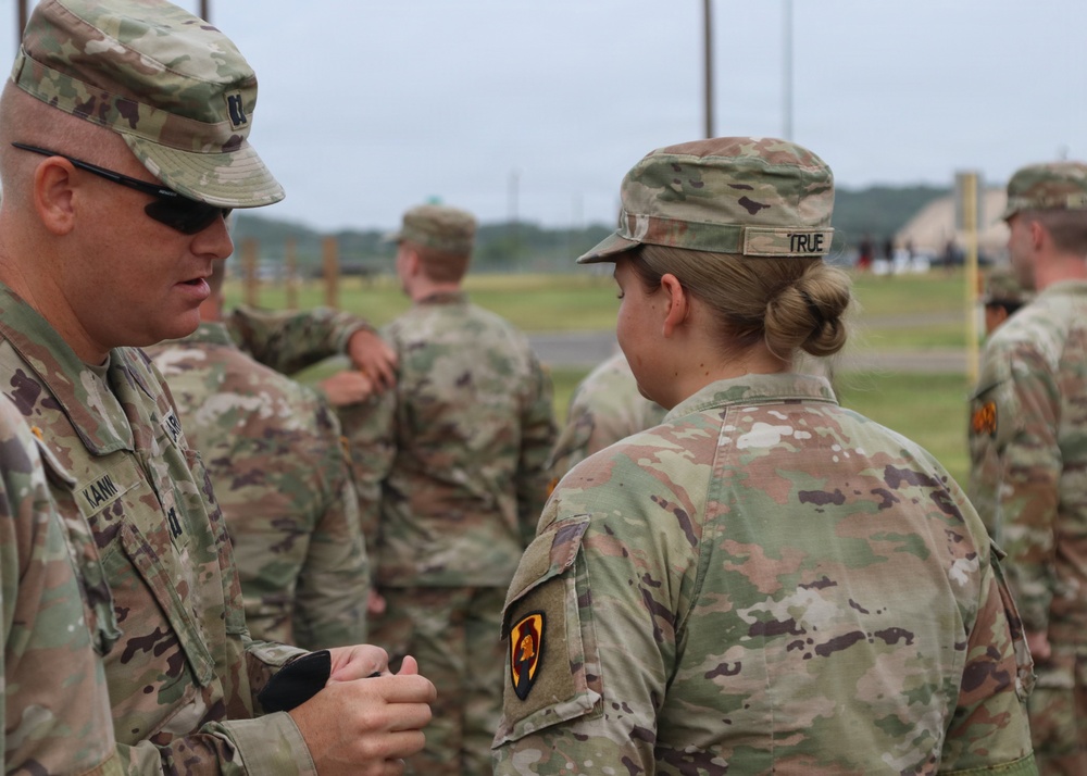 Color Shoulder Sleeve Insignia Patching Ceremony for Iowa Army National Guard Unit