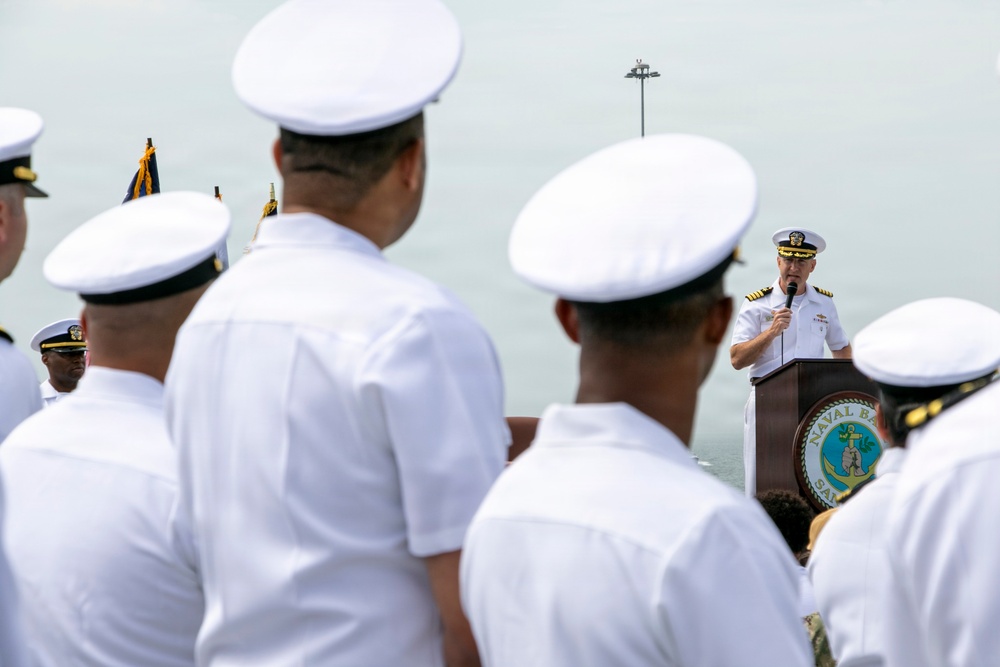 USS Santa Barbara (LCS 32) Holds Change of Command Ceremony