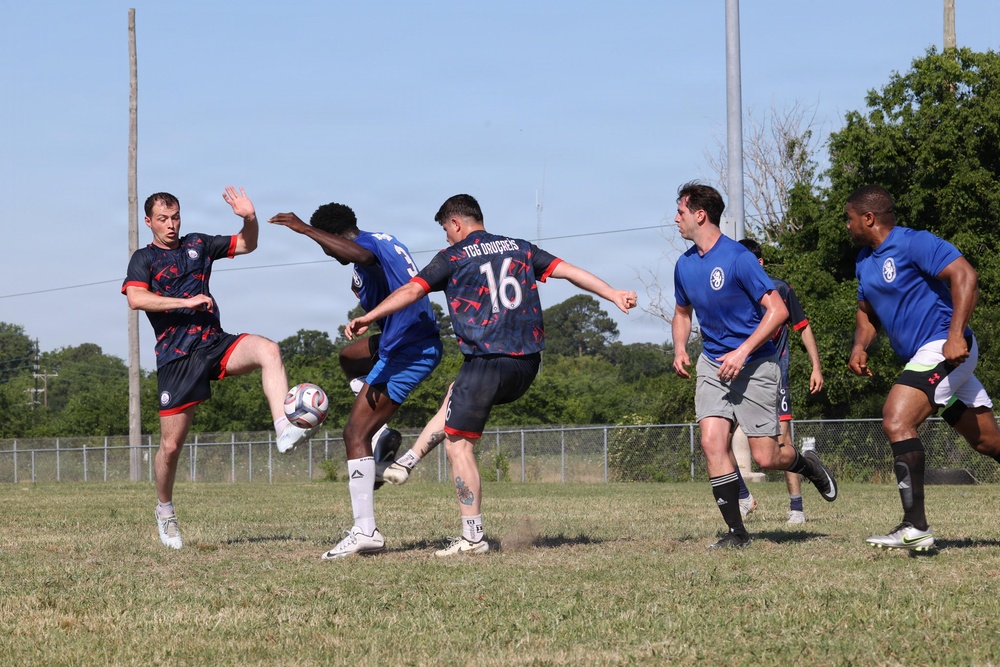 USS Bataan plays at International Soccer Tournament, Sail250 Virginia
