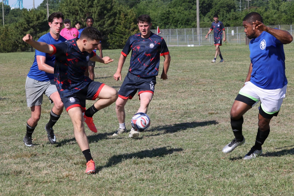 USS Bataan plays at International Soccer Tournament, Sail250 Virginia