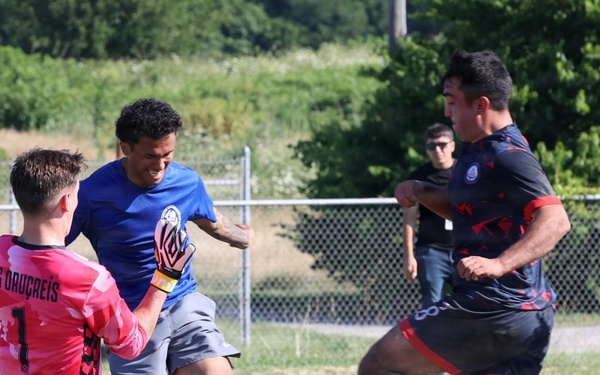 USS Bataan plays at International Soccer Tournament, Sail250 Virginia
