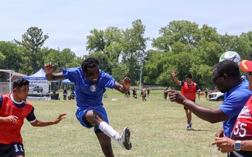 USS Bataan plays at International Soccer Tournament, Sail250 Virginia