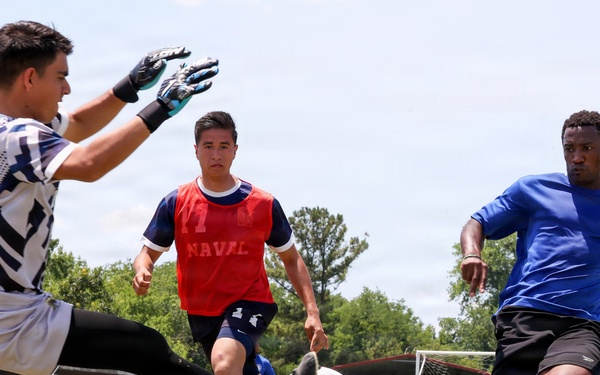 USS Bataan plays at International Soccer Tournament, Sail250 Virginia