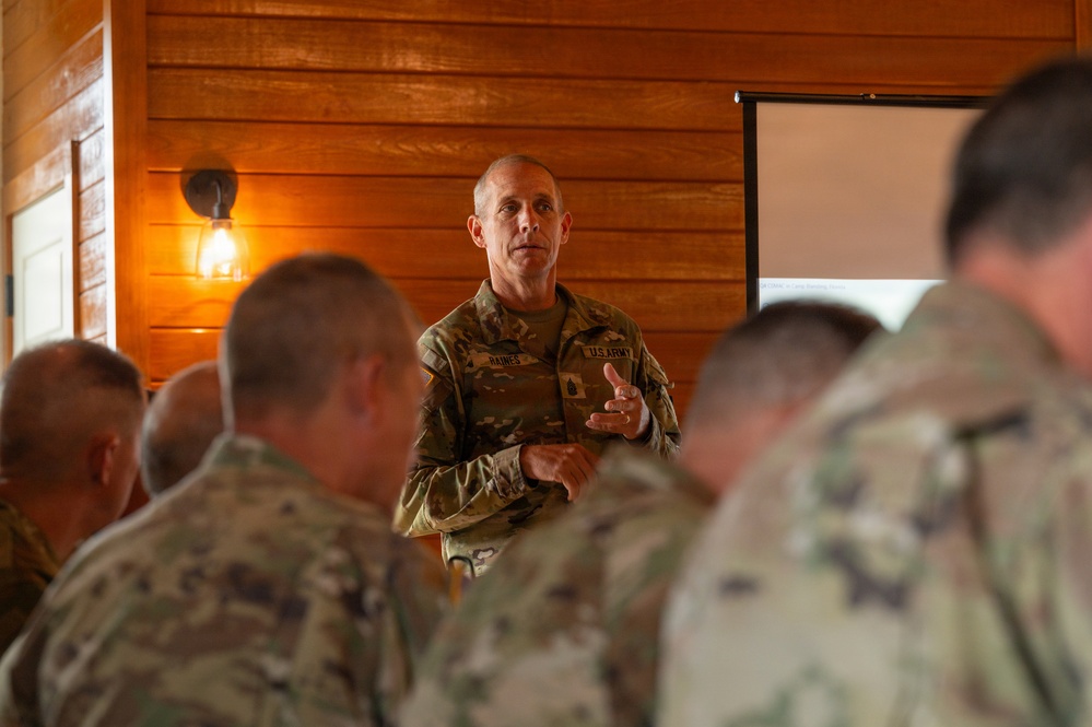 SEA Raines speaks at Command Sergeants Major Advisory Council conference