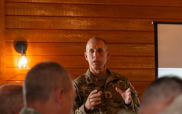 SEA Raines speaks at Command Sergeants Major Advisory Council conference