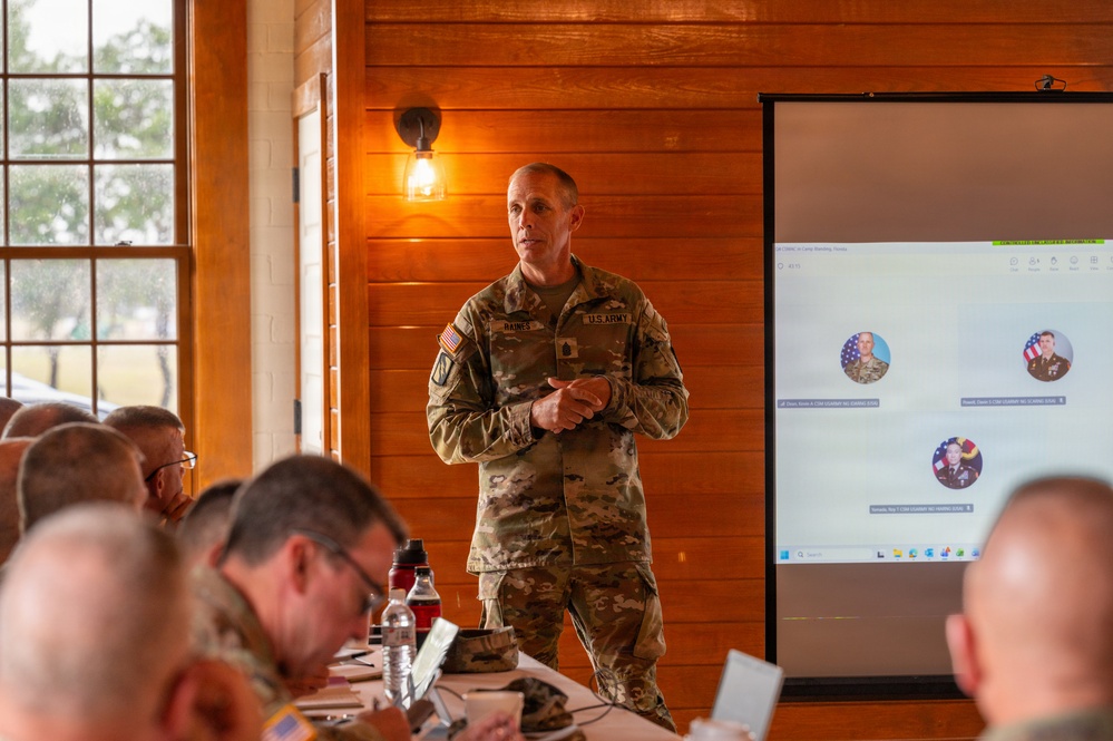 SEA Raines speaks at Command Sergeants Major Advisory Council conference