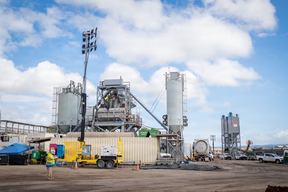 Pile Driving, Batch Plant Expansion and Dewatering Preparations at Dry Dock 5 (P-209)
